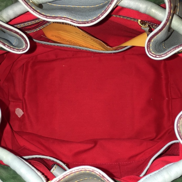 Dooney & Bourke Florentine Drawstring Bag in Pale Blue - Picture 11 of 14